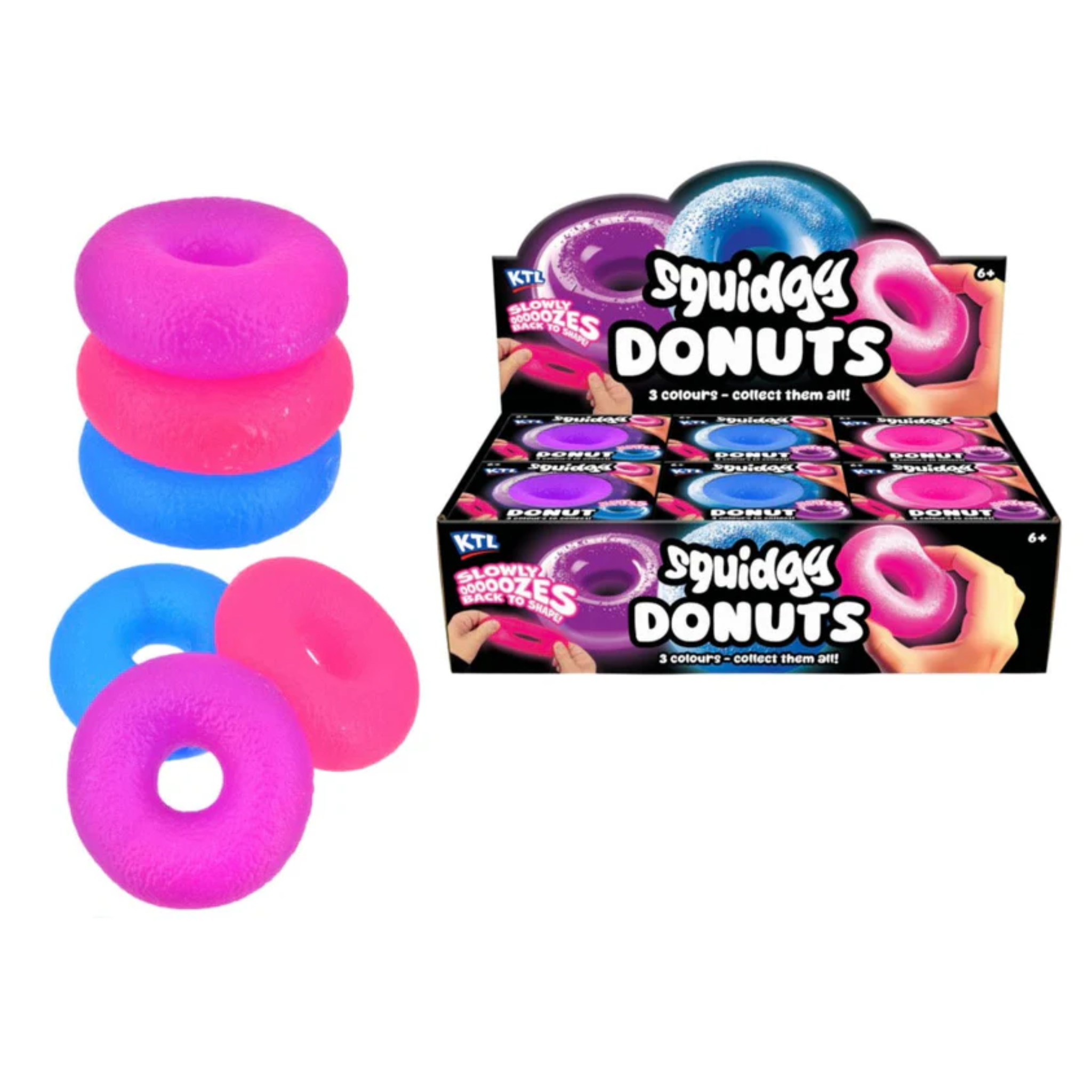 Squidgy Donut Squishy - Slow Rising Donut Sensory Toy