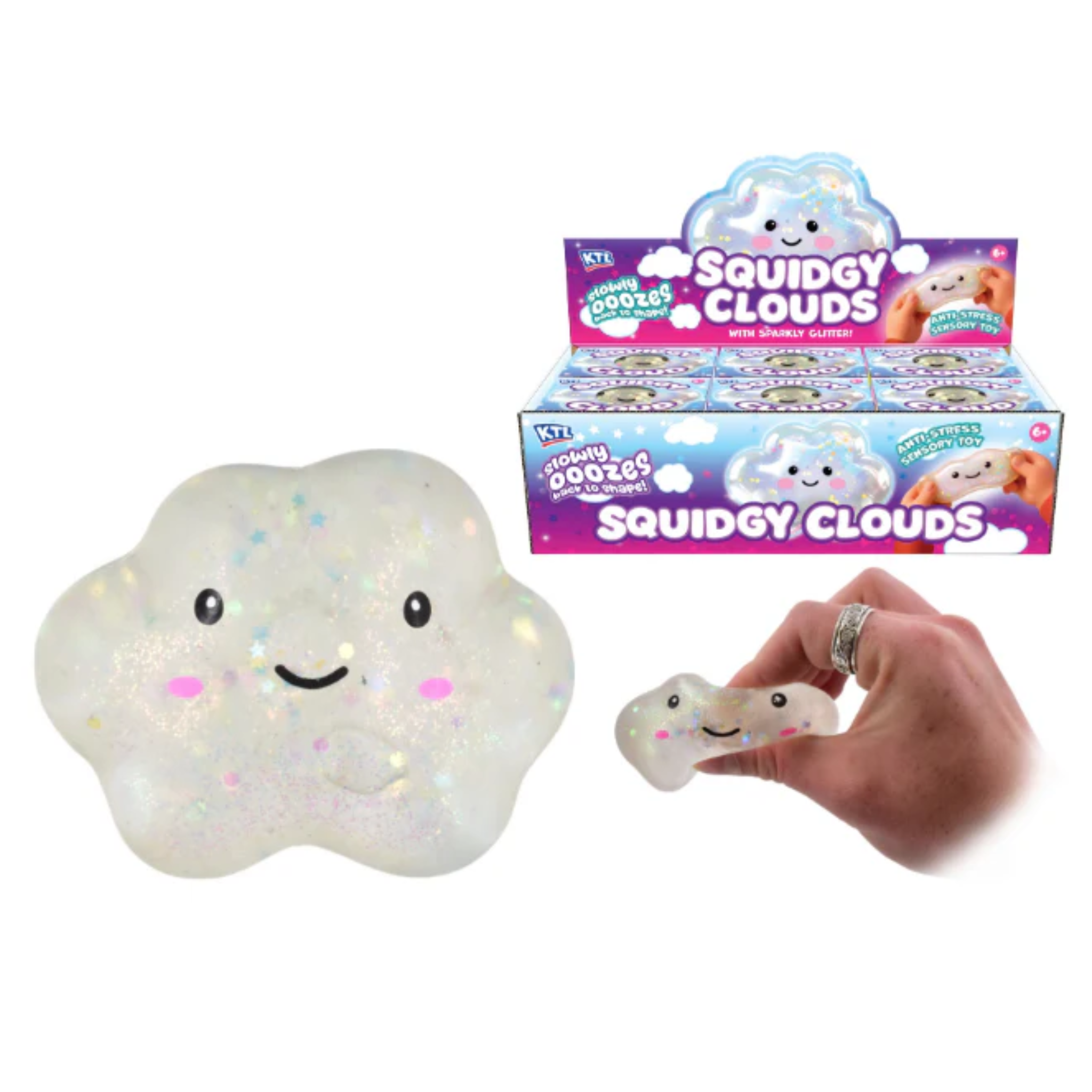 Squidgy Cloud Stress Toy - Soft Cloud Sensory Fidget