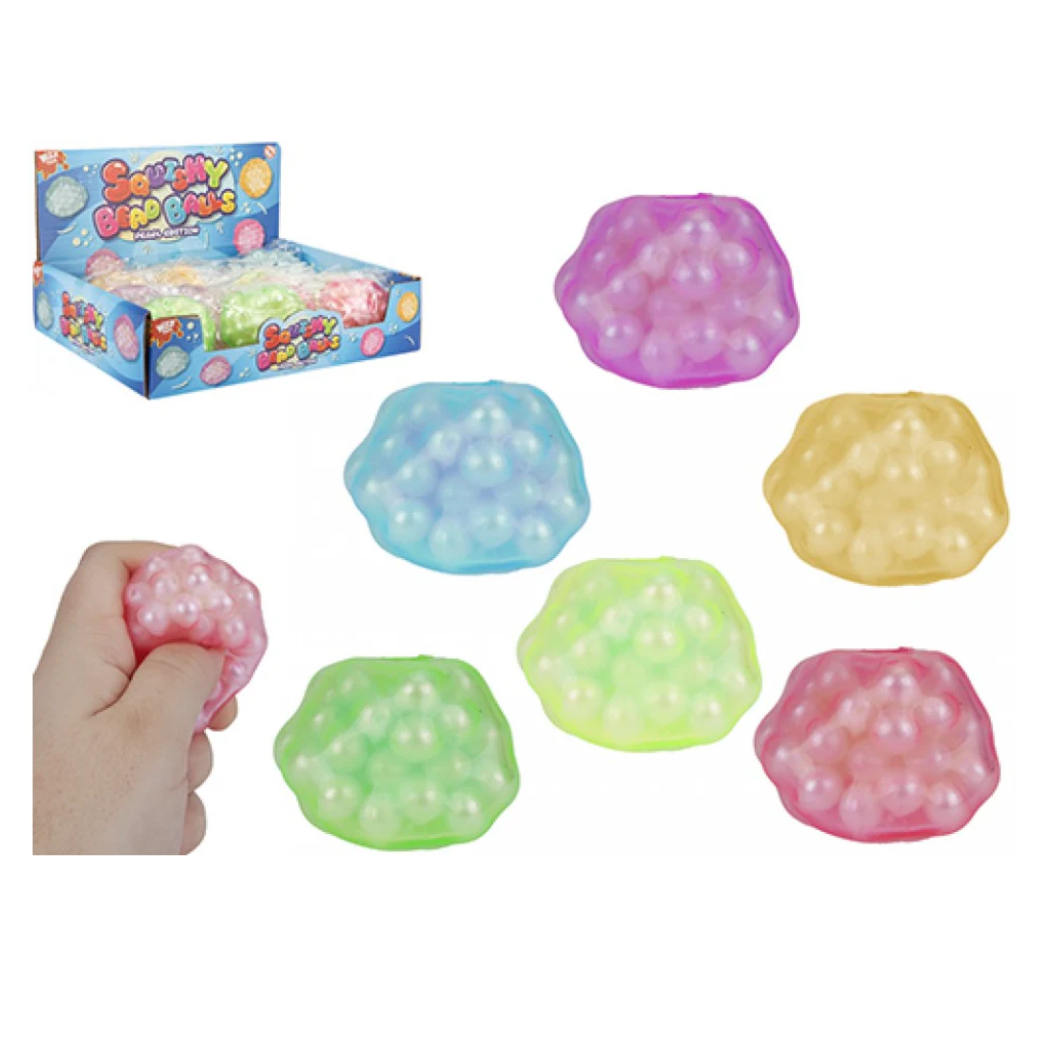 Pearl Bead Stress Ball - Colourful Sensory Squeeze Ball