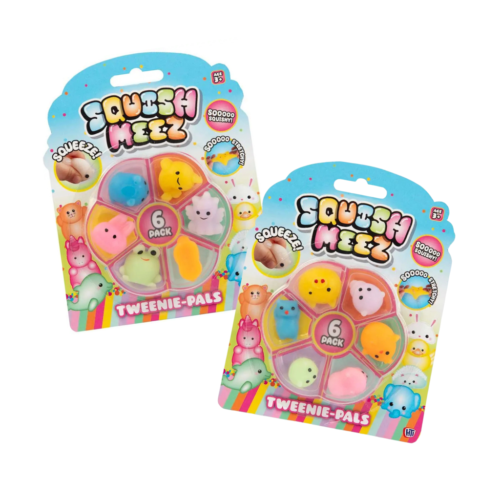 Mini Animal Squishy Multipack - 6 Cute Pocket Squishies