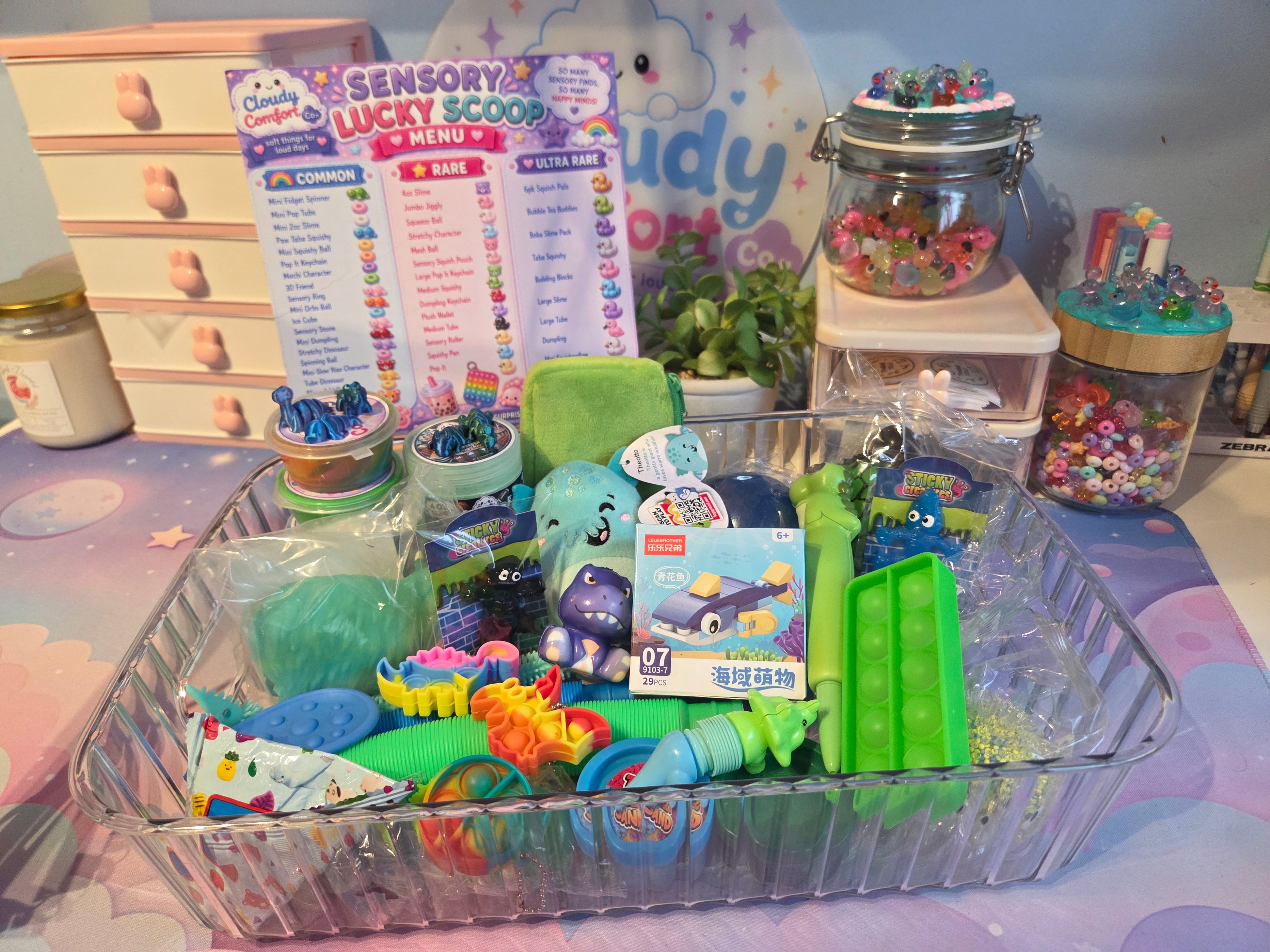 Sensory Lucky Mega Scoop - Slime & Fidget Mystery Scoop