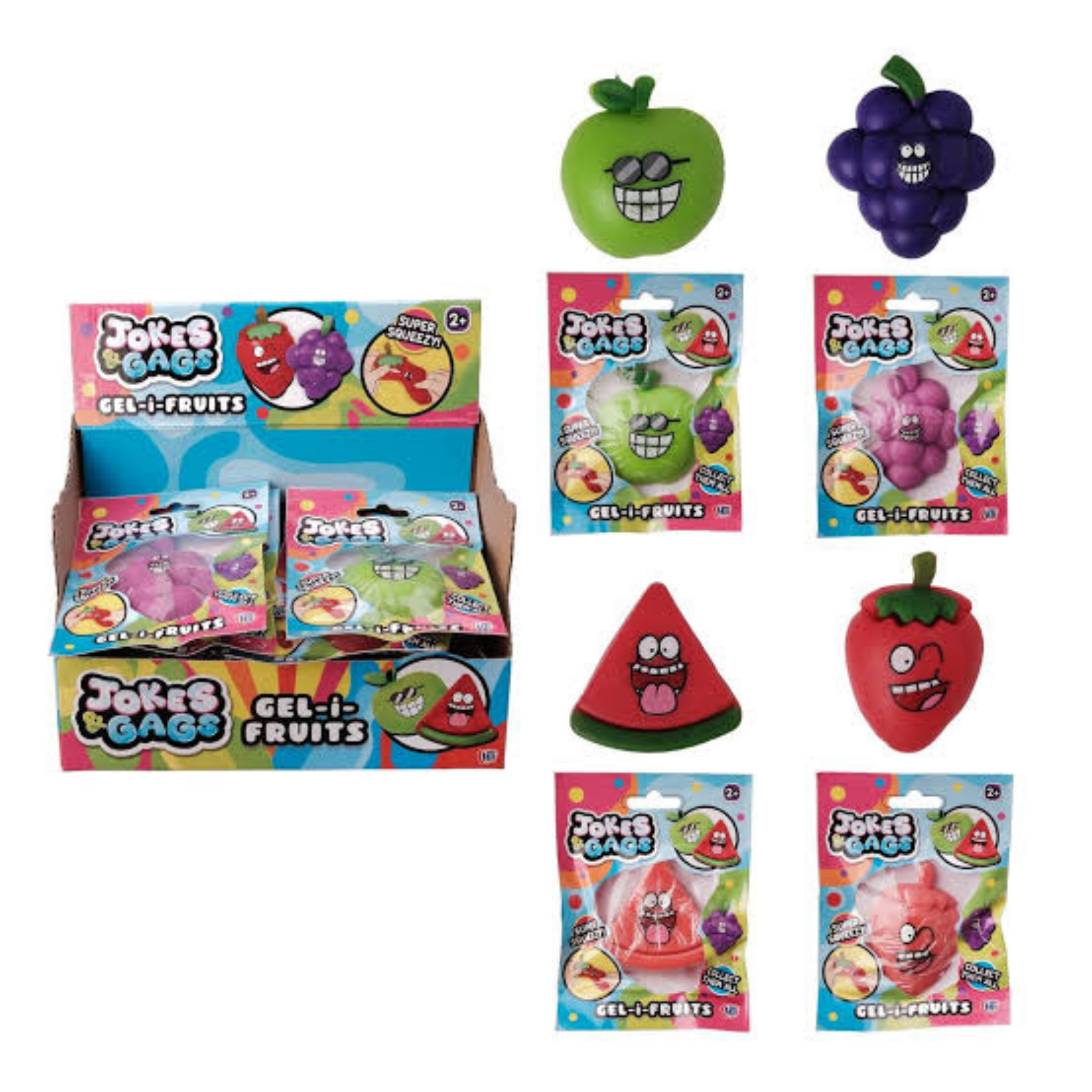 Gel Fruit Sensory Toy - Sticky Fruit Squishy