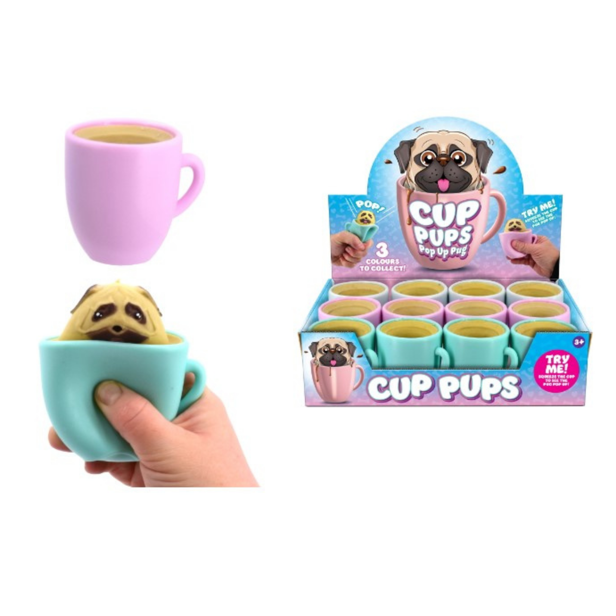 Cup Pups Pop Up Pug - Puppy in a Cup Sensory Toy