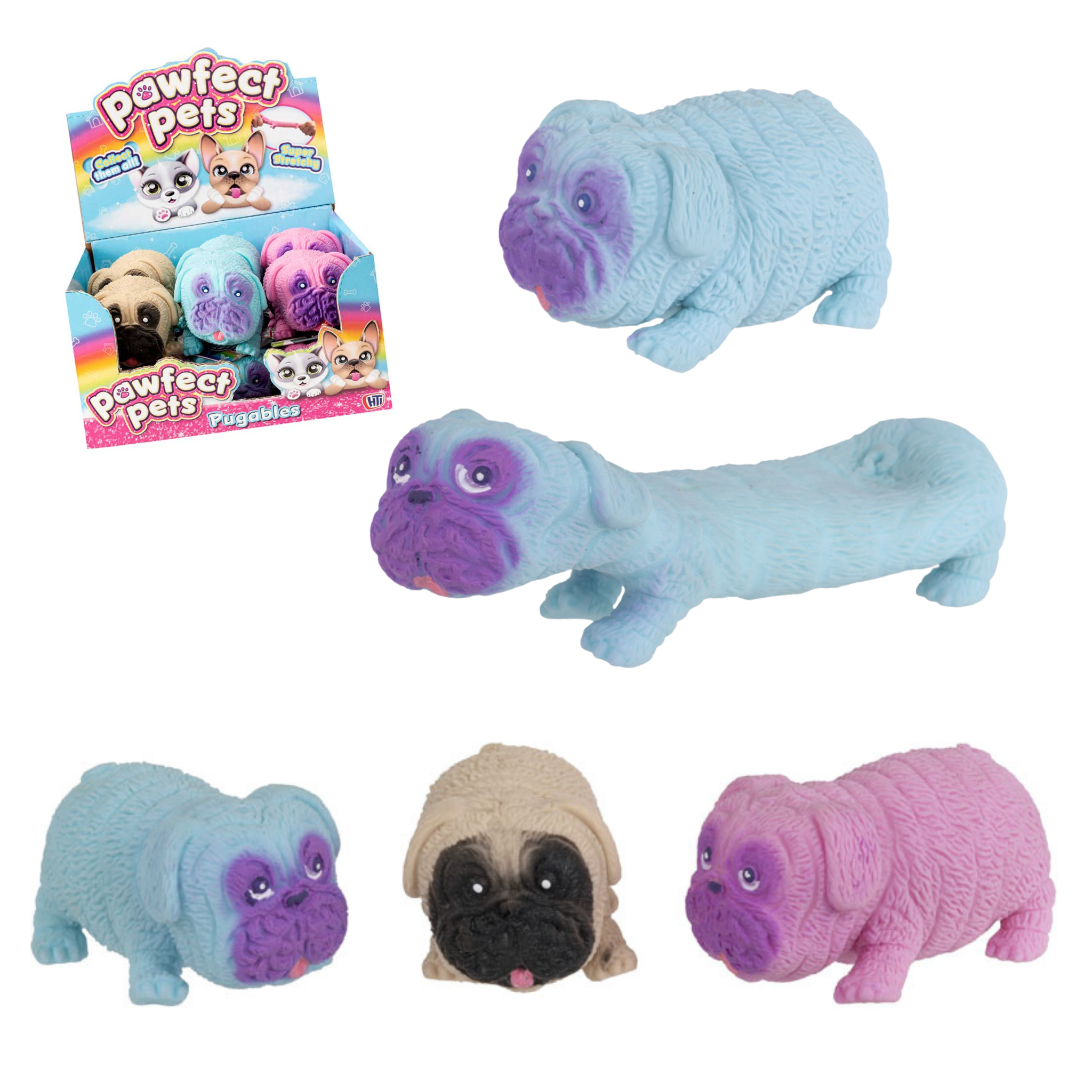 Stretchy Pug Fidget Toy - Stretch & Squeeze Sensory Toy