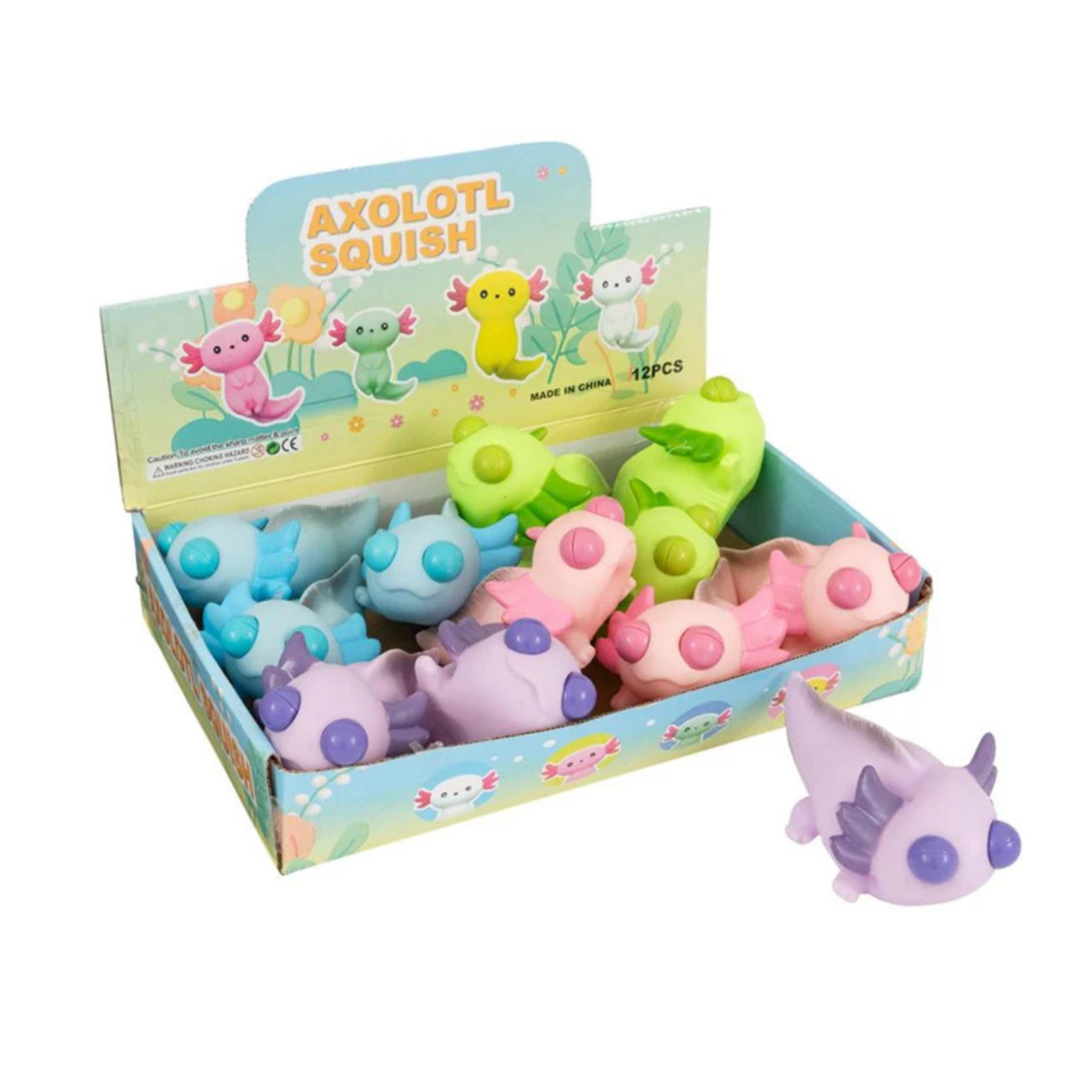 Bug Eyed Axolotl Squishy - Cute Axolotl Sensory Toy