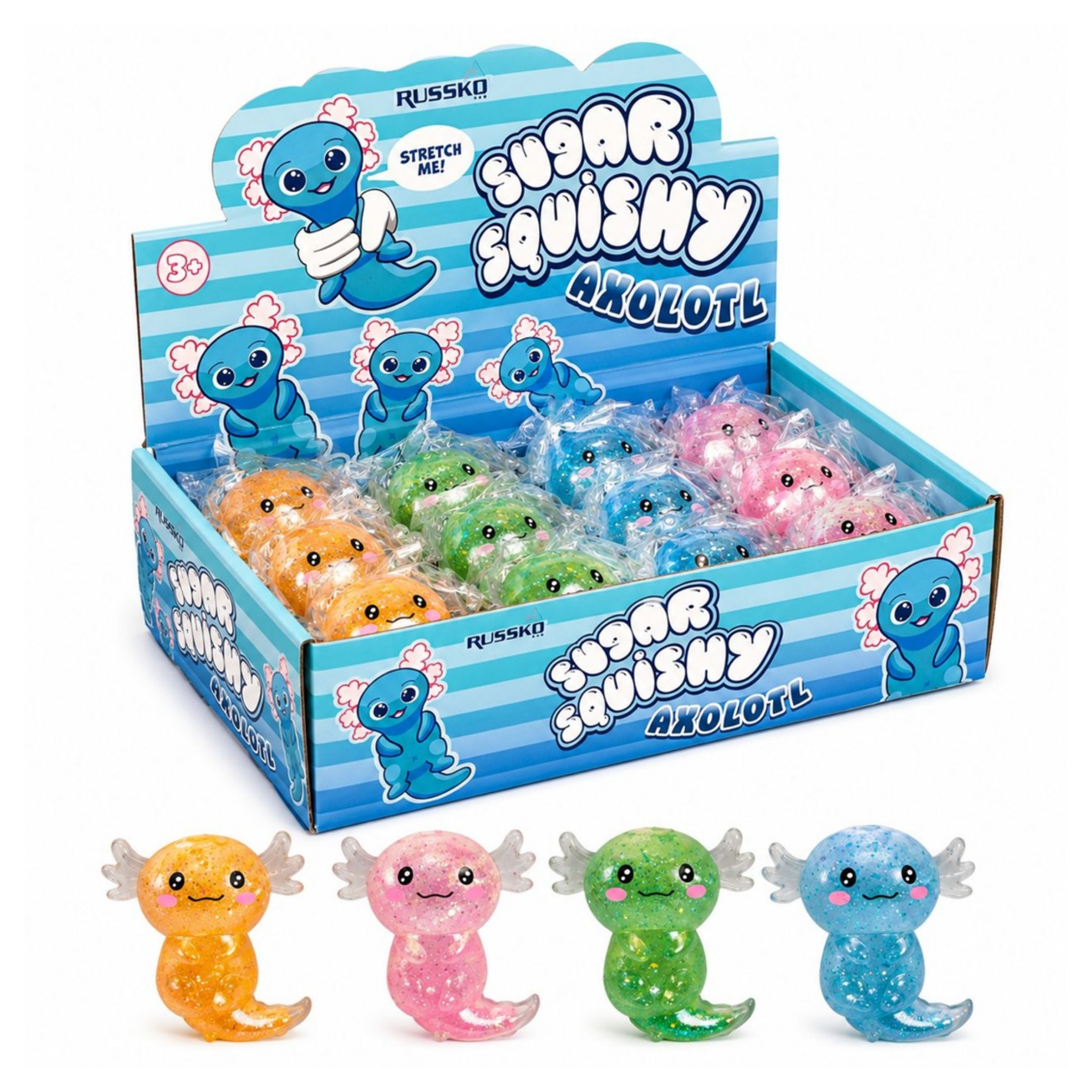 Sugar Axolotl Squishy - Maltose Sensory Fidget Toy