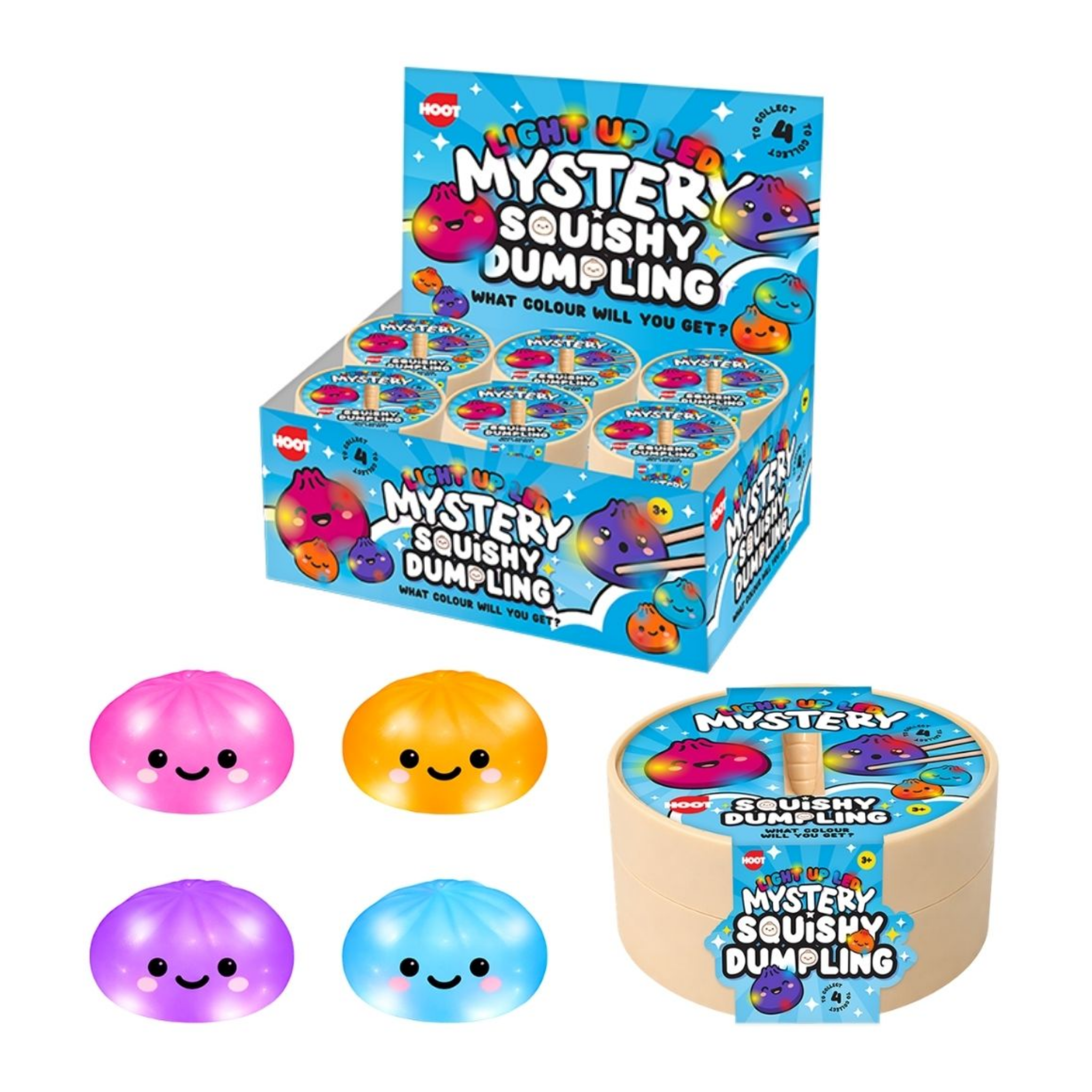 Light Up Squishy Dumpling - LED Sensory Toy
