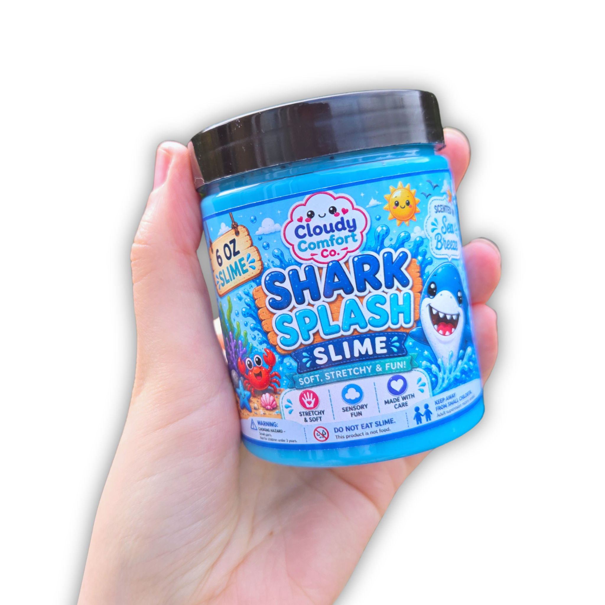 Shark Splash Slime - Sea Breeze Scented Slime