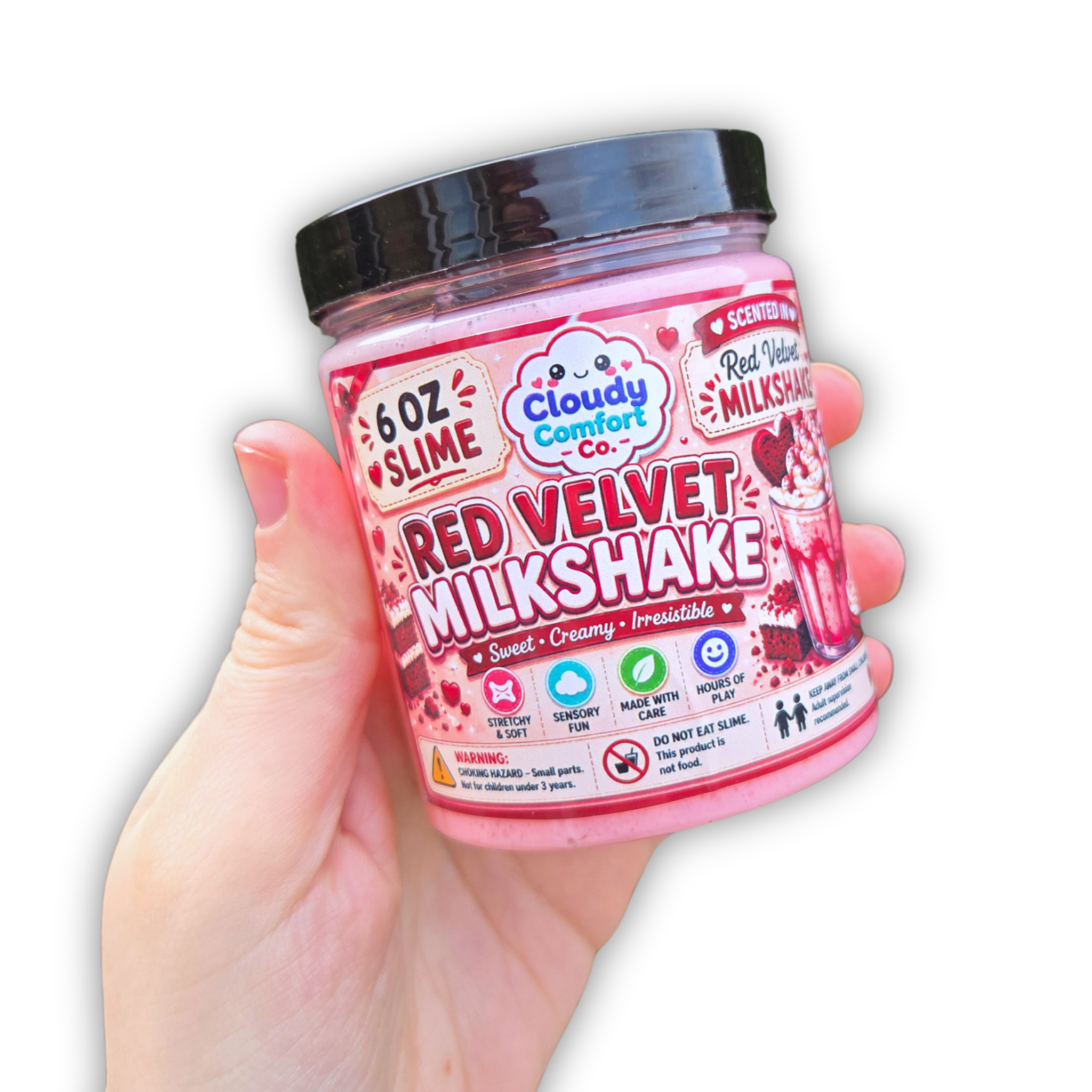 Red Velvet Milkshake Icee Slime