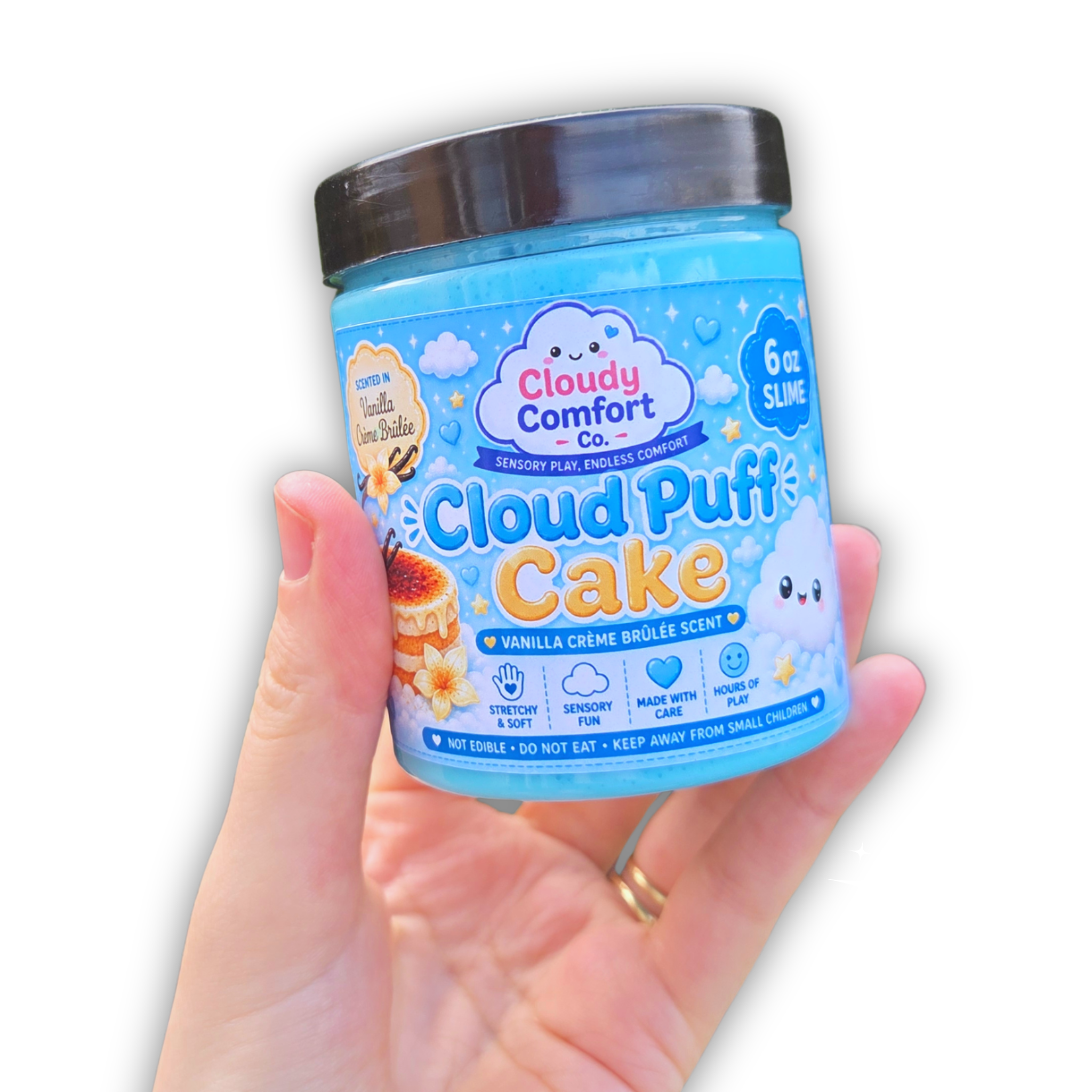 Cloud Puff Cake Slime - Cloud Slime