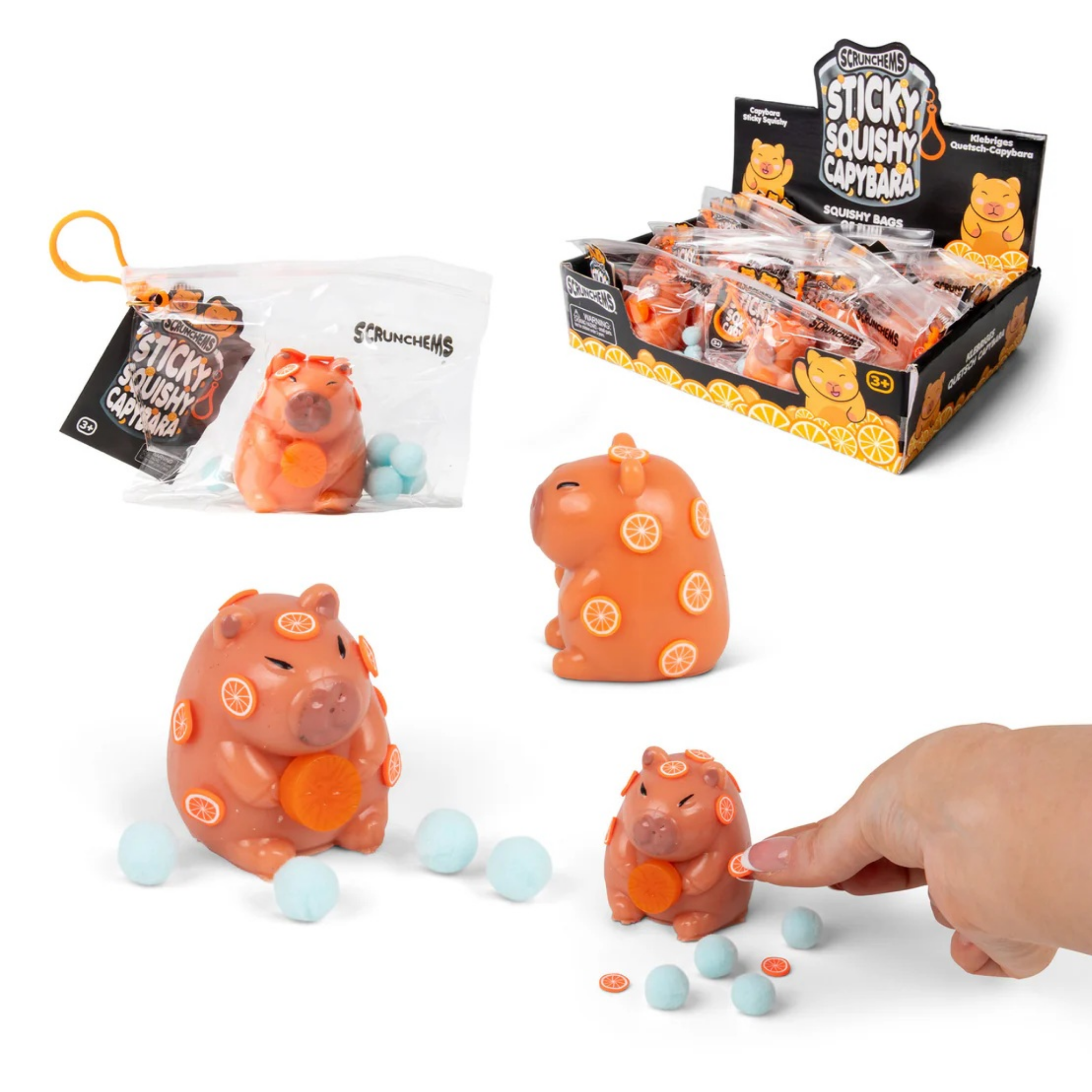 Sticky Squishy Capybara - Stretchy Sensory Fidget Toy