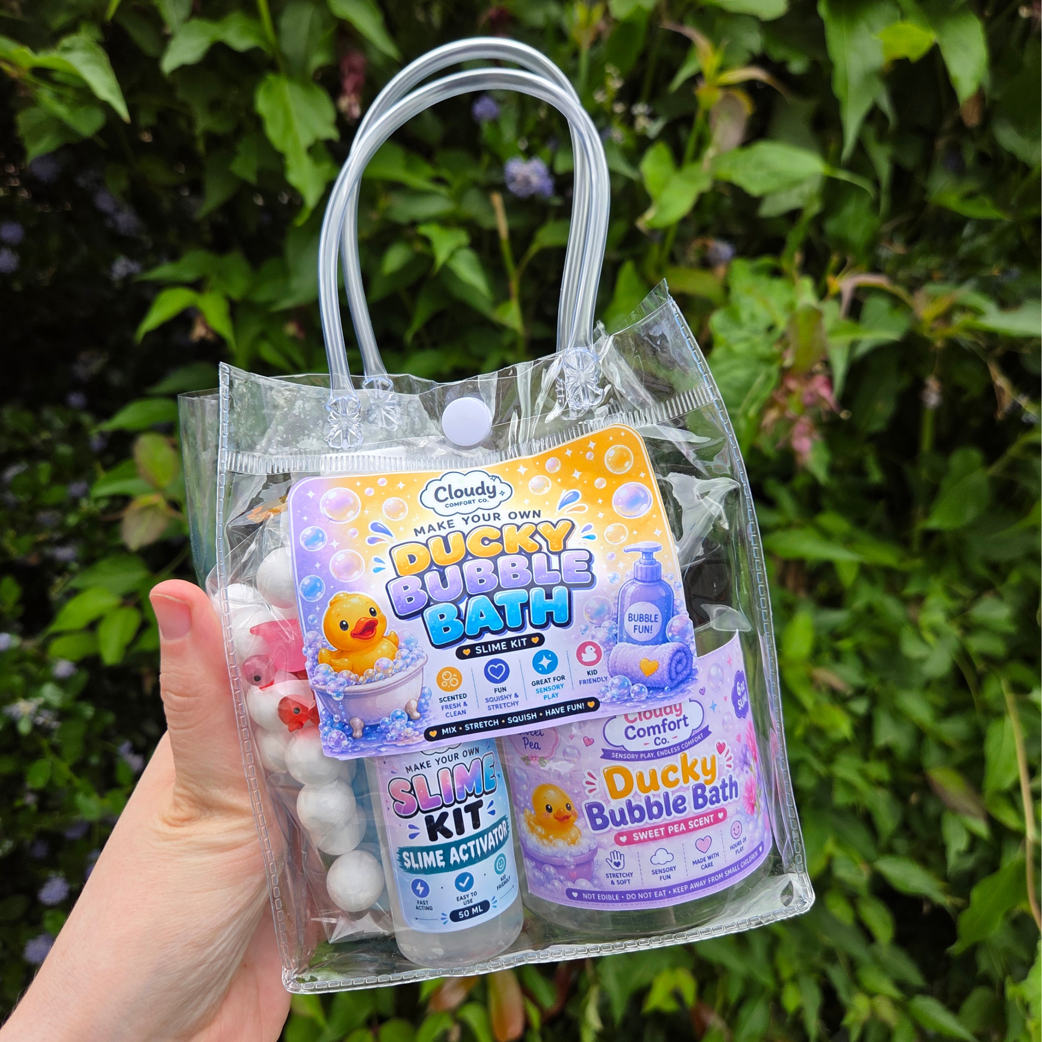 Make Your Own Slime Kit - Ducky Bubble Bath Slime Set