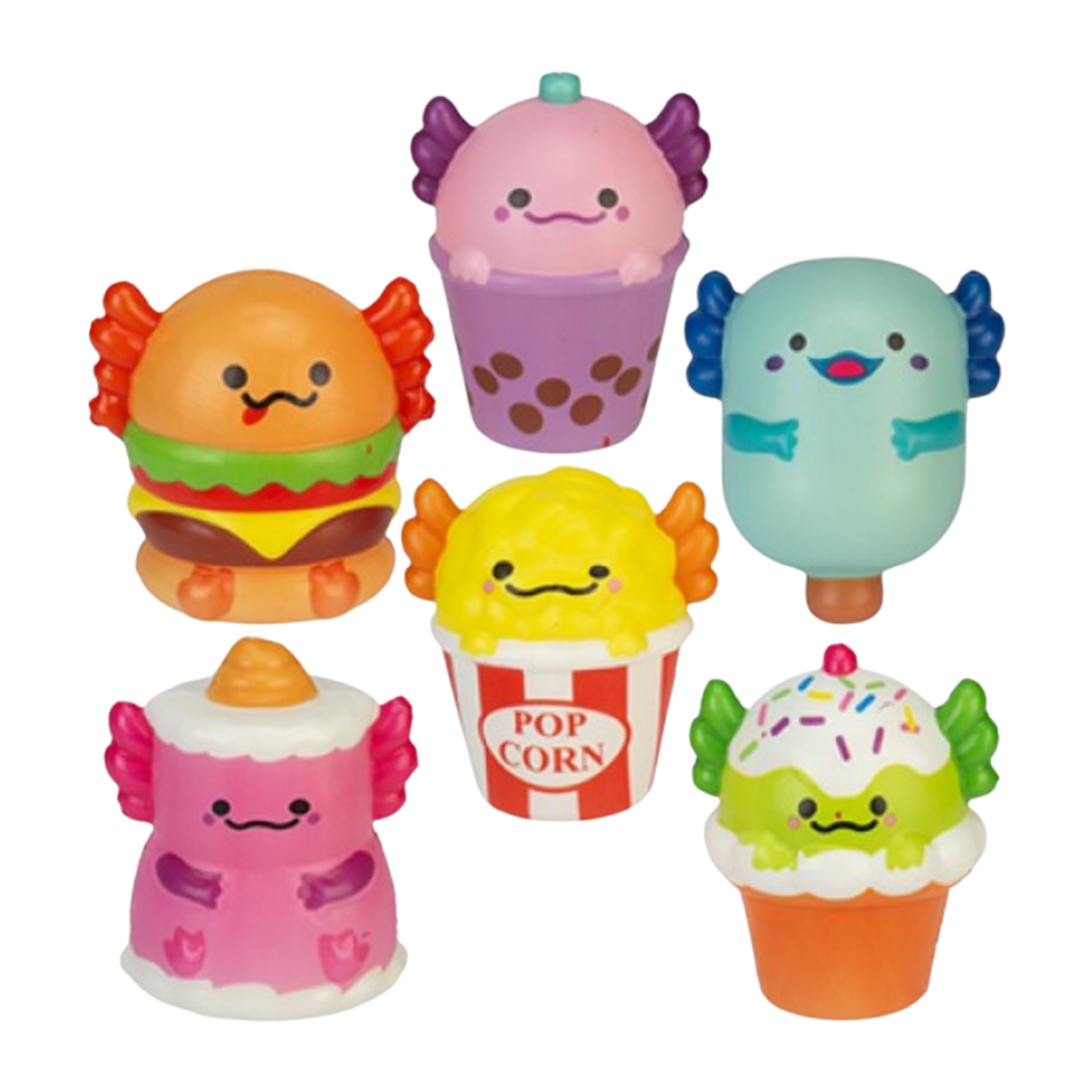 Fast Food Axolotl Squishy - Cute Slow Rise Sensory Toy