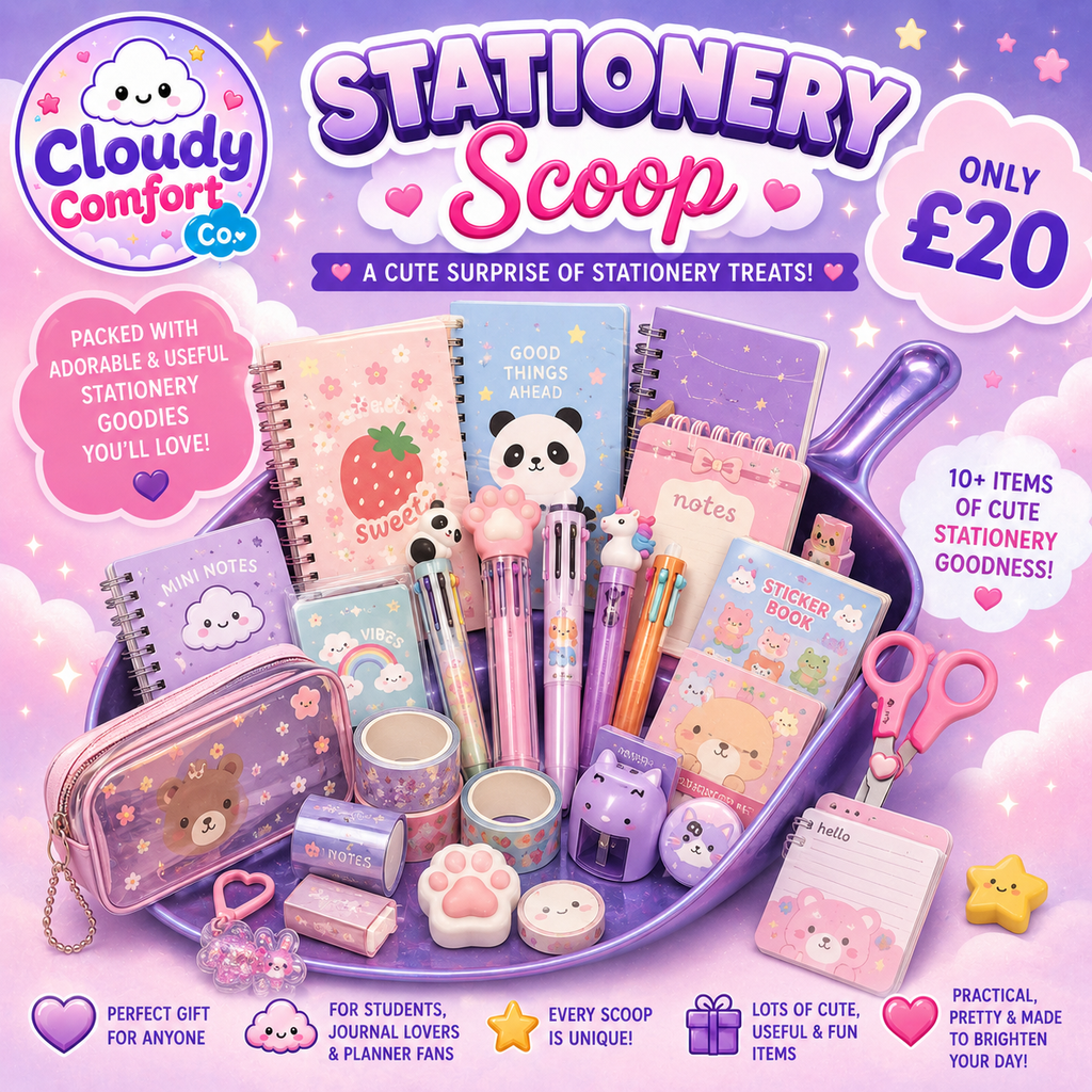 Stationery Surprise Scoop Box - Mystery Stationery Bundle
