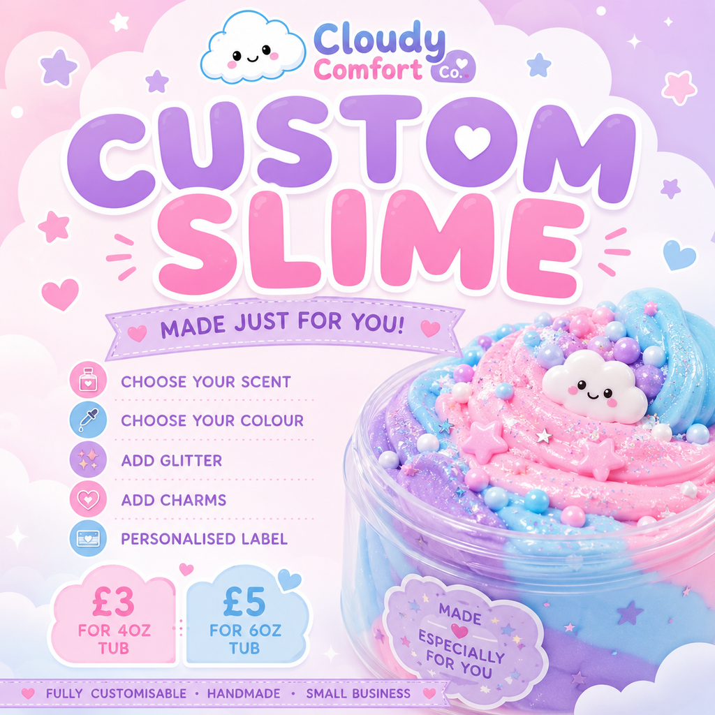 Custom Slime - Personalised Slime - Choose Your Scent & Colour