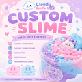 Custom Slime - Personalised Slime - Choose Your Scent & Colour