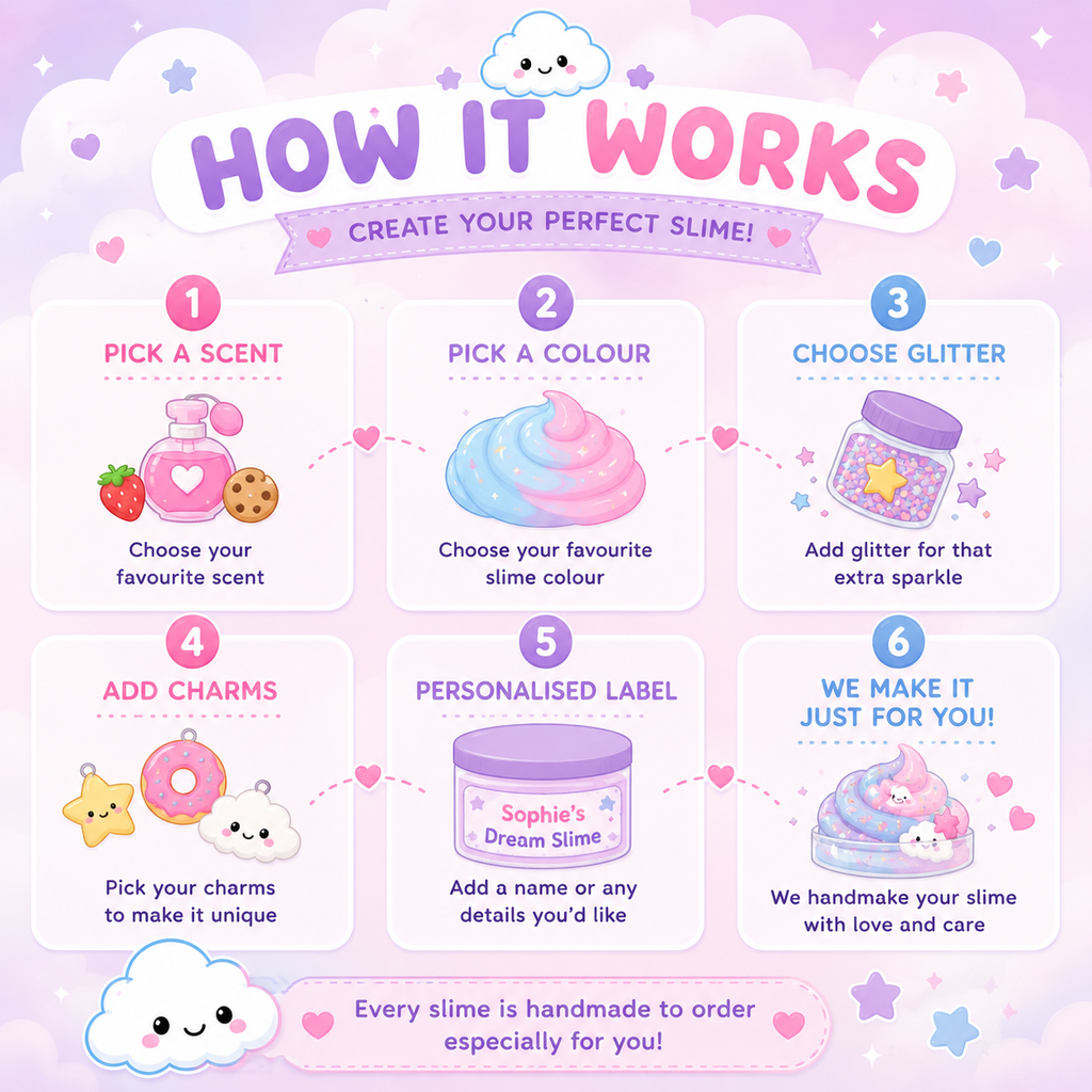 Custom Slime - Personalised Slime - Choose Your Scent & Colour