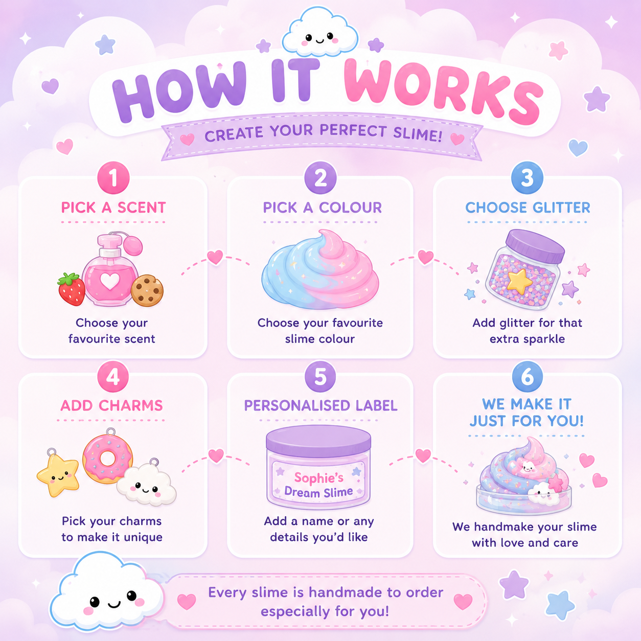 Custom Slime - Personalised Slime - Choose Your Scent & Colour