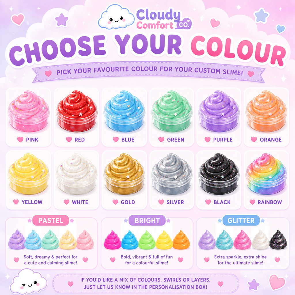 Custom Slime - Personalised Slime - Choose Your Scent & Colour