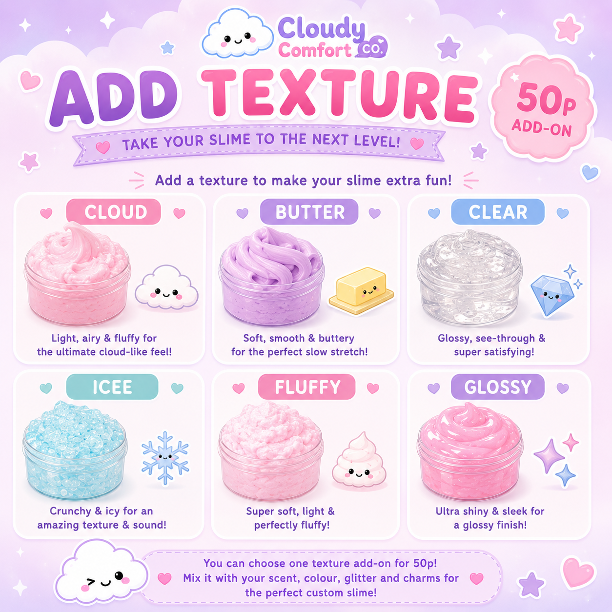 Custom Slime - Personalised Slime - Choose Your Scent & Colour