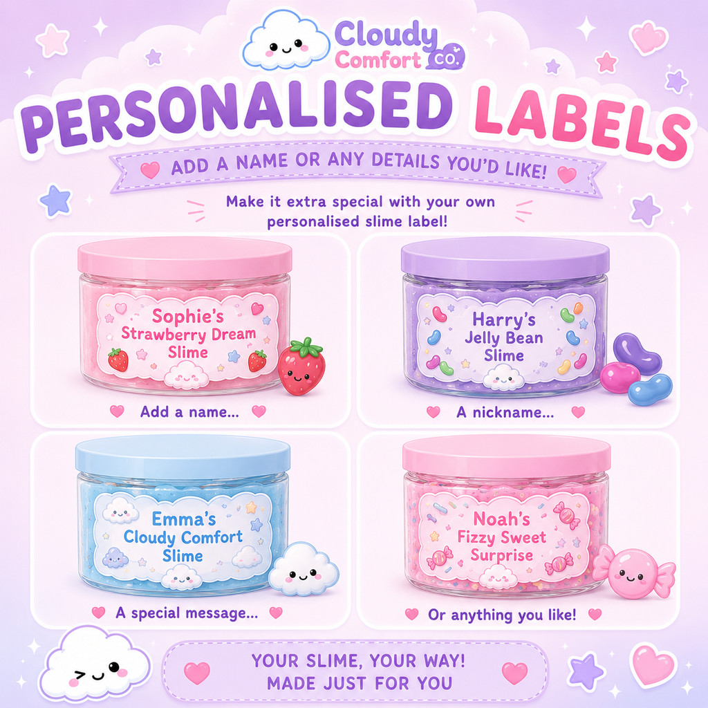 Custom Slime - Personalised Slime - Choose Your Scent & Colour