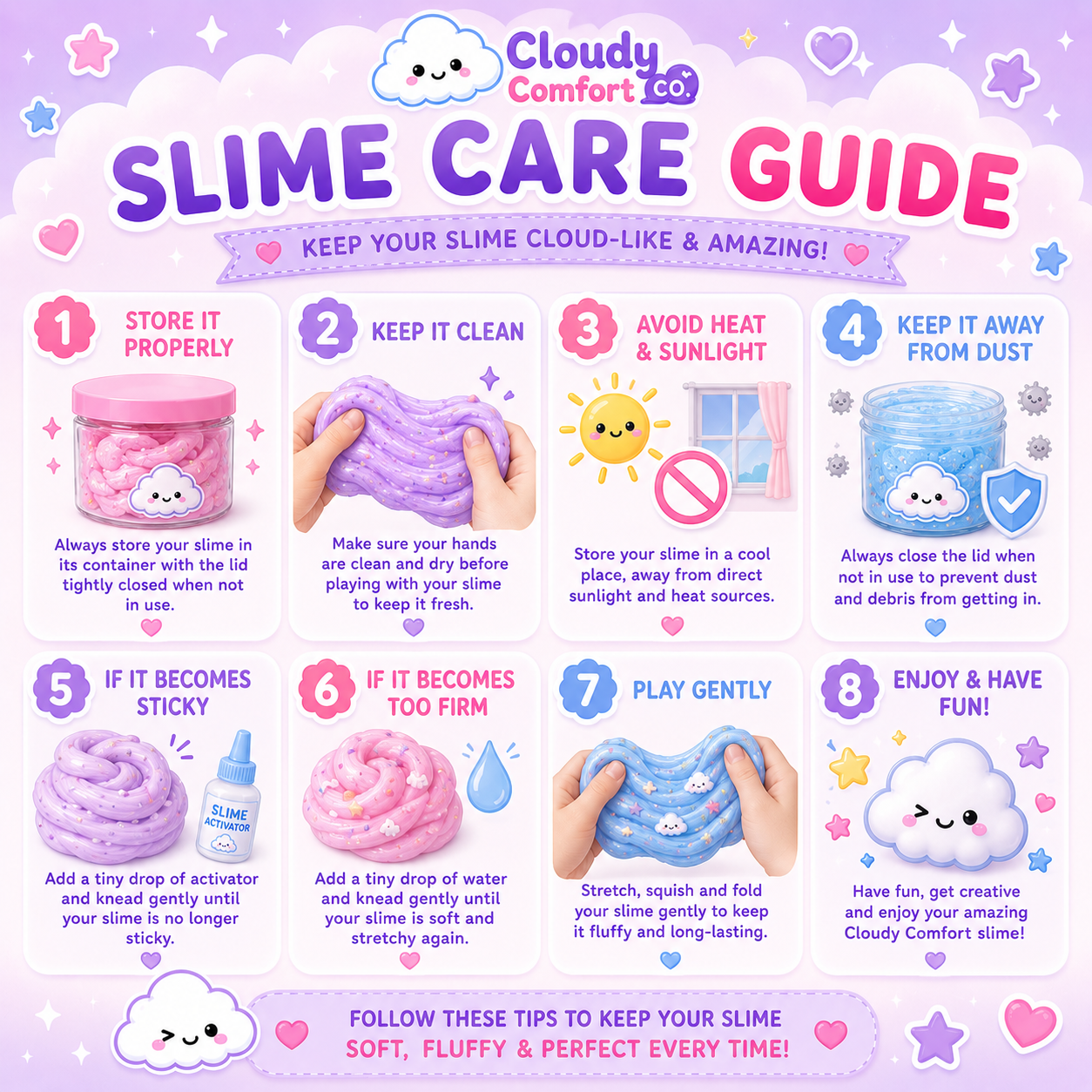 Custom Slime - Personalised Slime - Choose Your Scent & Colour