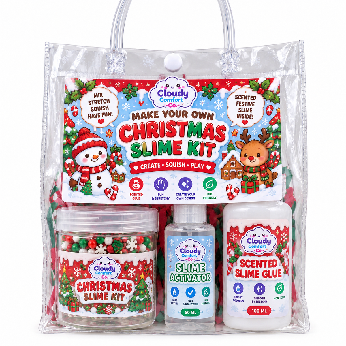 Make Your Own Christmas Slime Kit – Merry Squishmas