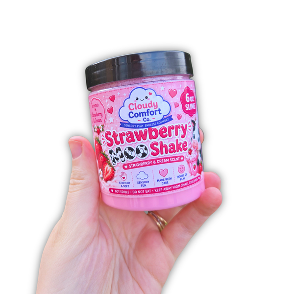 Strawberry Moo Shake Slime - Strawberry Cloud Slime