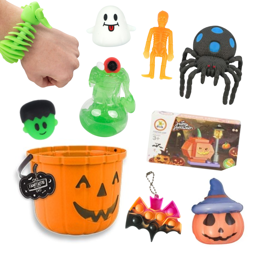 Halloween Filled Sensory Bucket – 10 Spooktacular Surprises